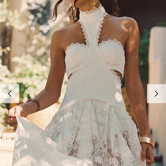 12th Tribe White Lace Maxi Dress - Picture 2 of 3